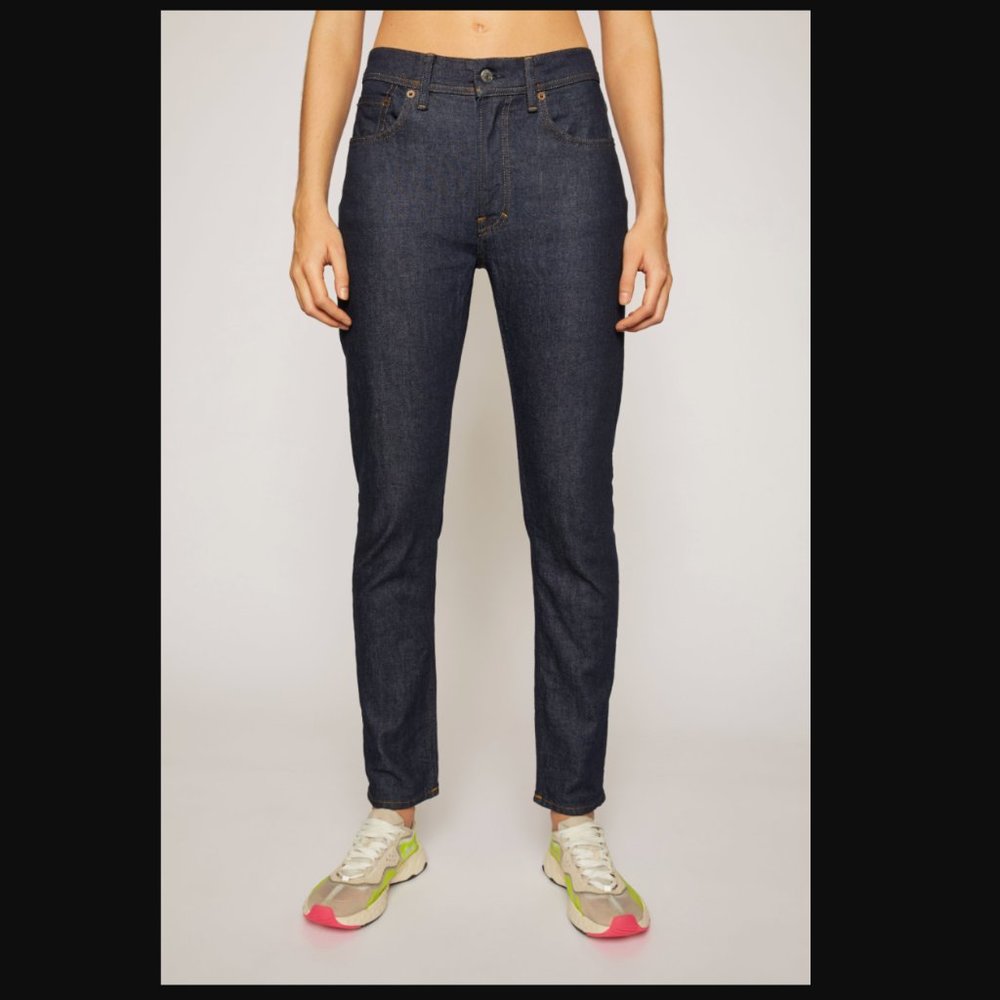 Acne Studios Bla Konst Indigo Skinny Tapered Jeans
